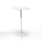 Simii Trellex Height-Adjustable Disc Base Marble Table