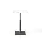 Simii Trellex Height-Adjustable Disc Base Marble Table