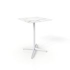 Simii Trellex Square X-Base Marble Table