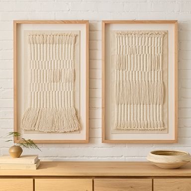 Wood Fabric Art & Wall Hangings | West Elm