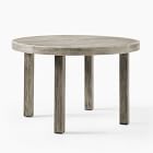 Portside Wood Outdoor Round Dining Table (48&quot;) &amp; Dining Chairs Set