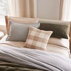 Flannel Herringbone Duvet Cover &amp; Shams