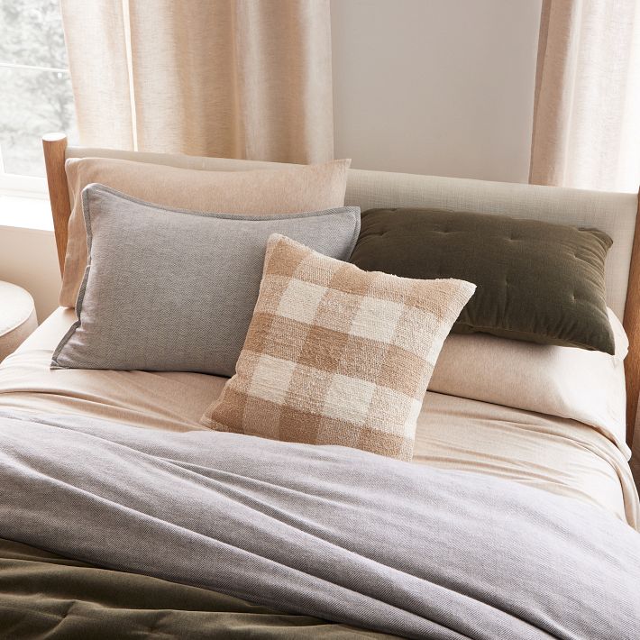 Flannel Herringbone Duvet Cover &amp; Shams