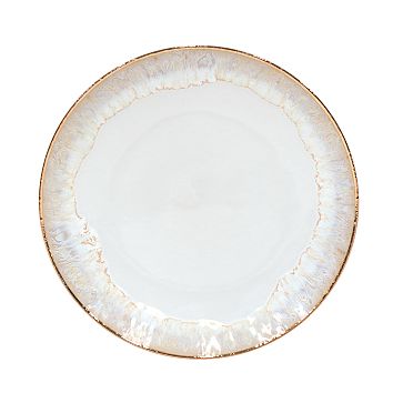 Casafina Taormina Stoneware Gold-Rimmed Dinner Plates (Set of 4)