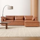 Harmony Modular Leather 2-Piece Sleeper Sectional w/Storage Chaise (123&quot;)