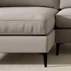 Harris Loft 2-Piece Chaise Sectional (106&quot;) - Metal Legs