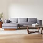 Anton 2-Piece Chaise Sectional (105&quot;) - Wood Legs