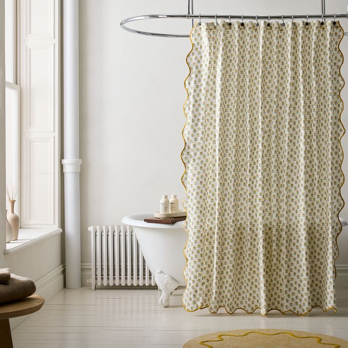Begonia Shower Curtain - Dijon