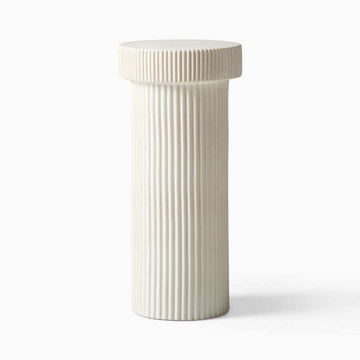 Fluted Drink Table (10")