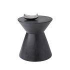 Concrete Outdoor Hourglass Side Table (17.5&quot;)