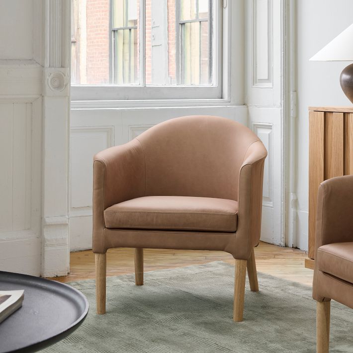 Marlo Leather Chair West Elm