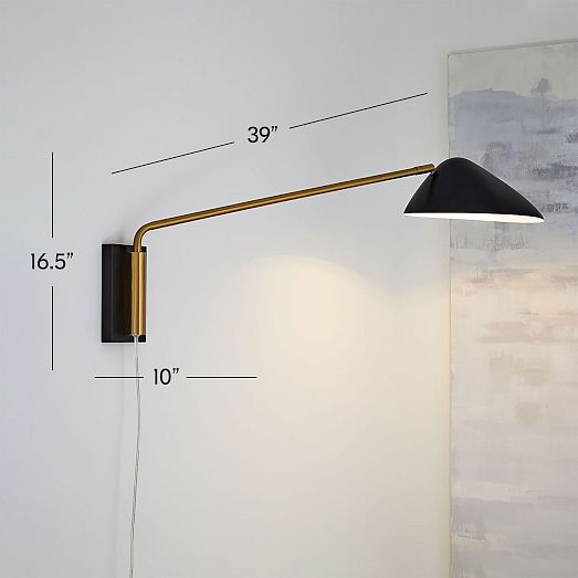 Curvilinear Mid-Century Sconce | West Elm