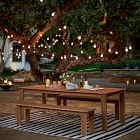 Playa Outdoor Extendable Dining Table (67.5&quot;&ndash;90&quot;) &amp; Benches Set