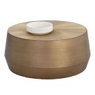 Hand-Hammered Aluminum Coffee Table