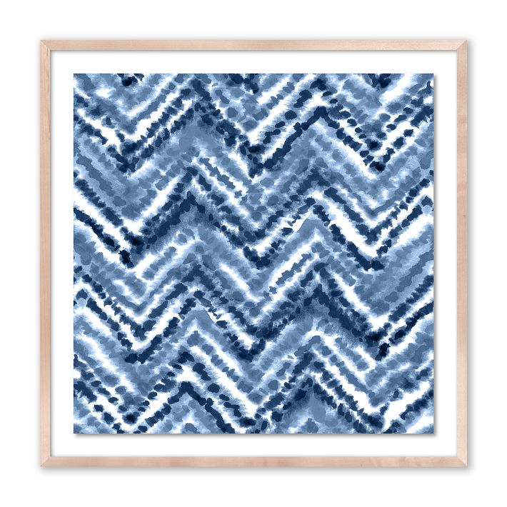 Chevron Stripe Framed Wall Art