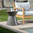 Concrete Outdoor Hourglass Side Table (17.5&quot;)