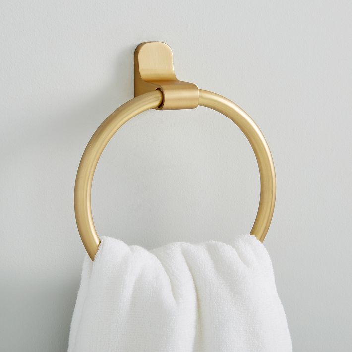 Mid-Century Contour Towel Rings