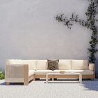 Porto Outdoor 4-Piece L-Shaped Sectional (129&quot;)