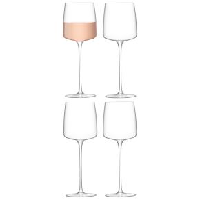 Metropolitan 12oz Wine Glass, Clear, Set of 4