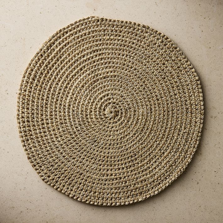 TALLO de OLIVO Fique Spiral Placemat
