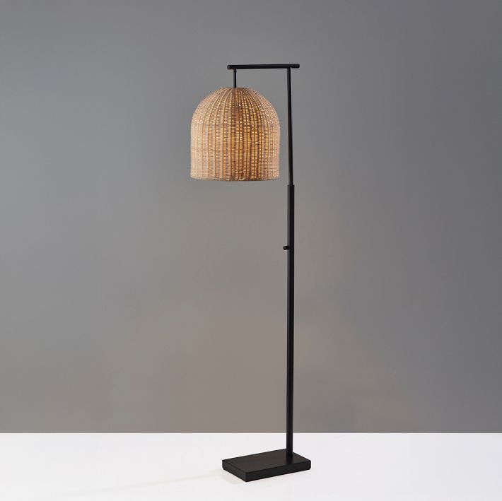 Louisa Rattan Floor Lamp (58&quot;)