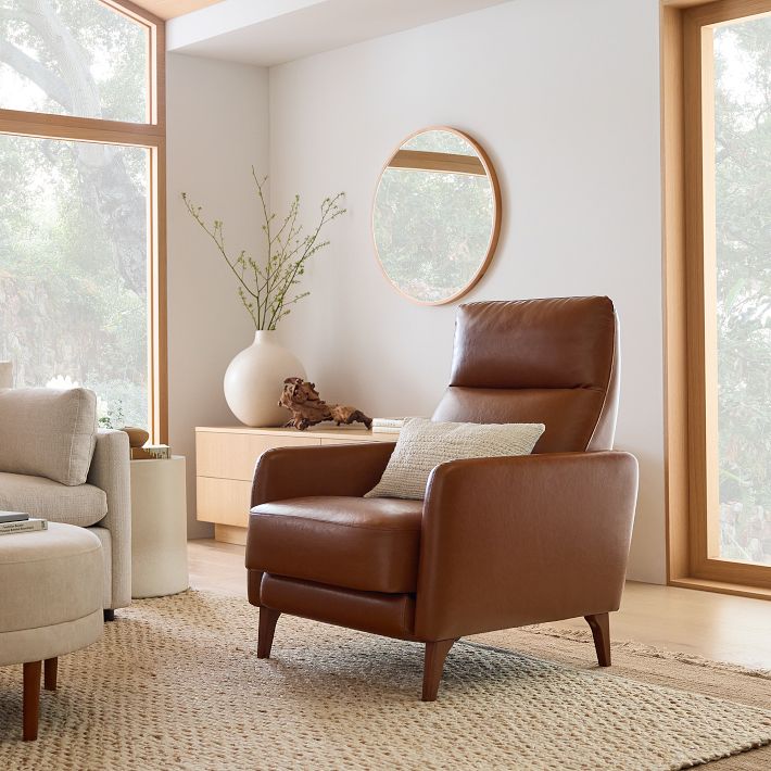 Auburn Leather Recliner West Elm