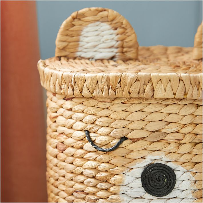 Bear Basket Handwoven Toy Storage Solution West Elm