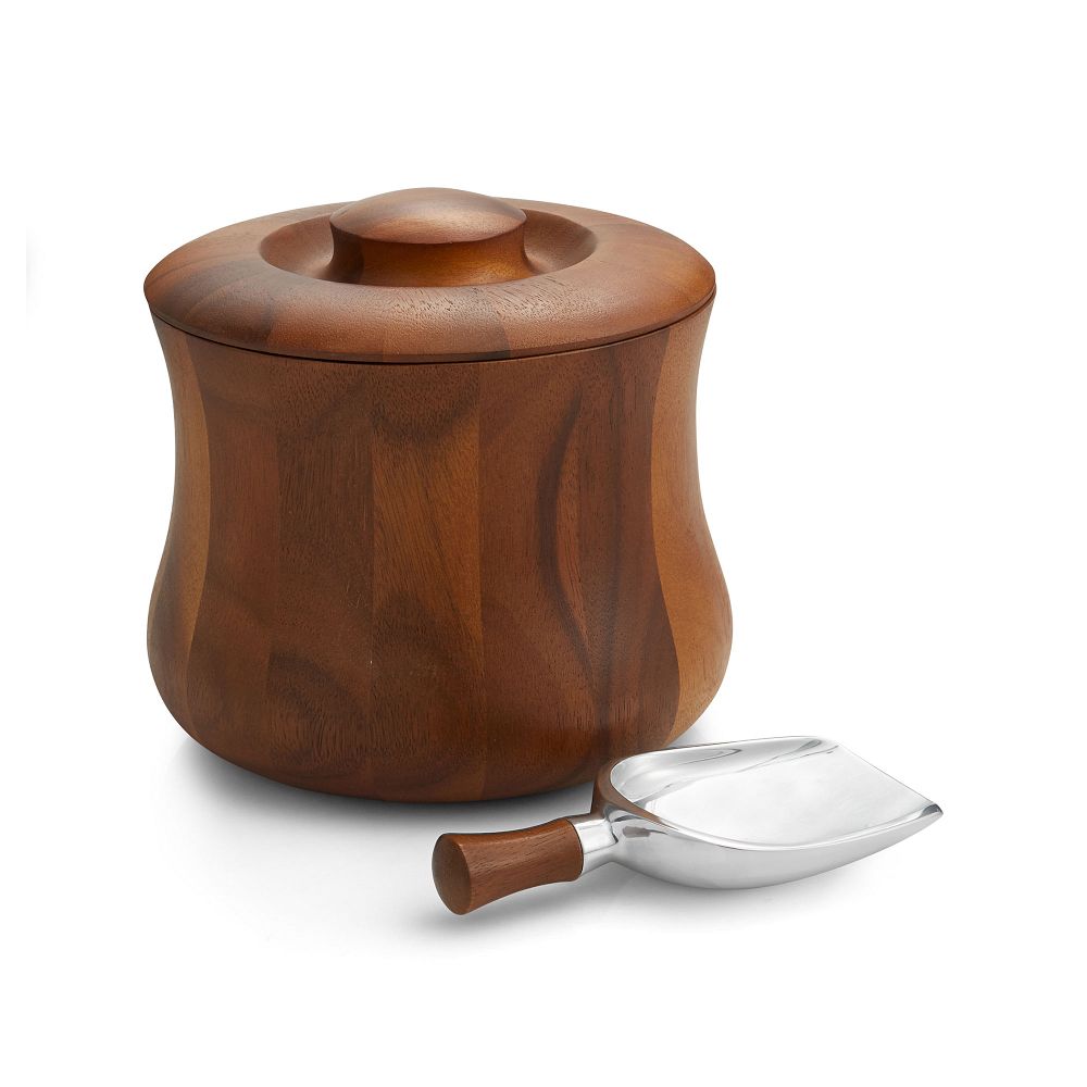 Nambe Nara Ice Bucket & Scoop