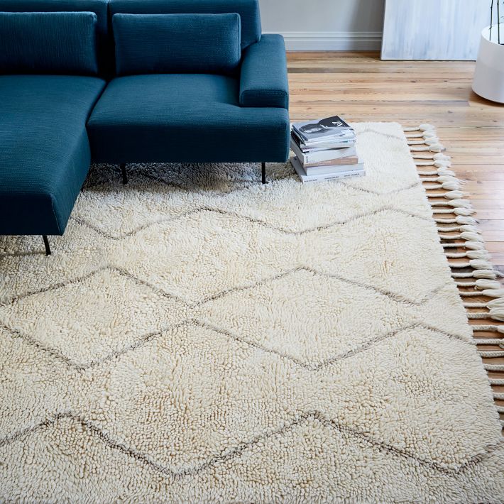 West elm ウールラグ　wool rug モロッコ製 Souk Wool Rug - Timeless Elegance for Your Home | West Elm
