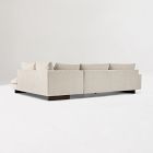 Harmony Extra Deep 2-Piece Bumper Chaise Sectional (119&quot;&ndash;135&quot;)
