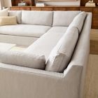 Marin Skirted Slipcover 3-Piece L-Shaped Sectional (114&quot;)