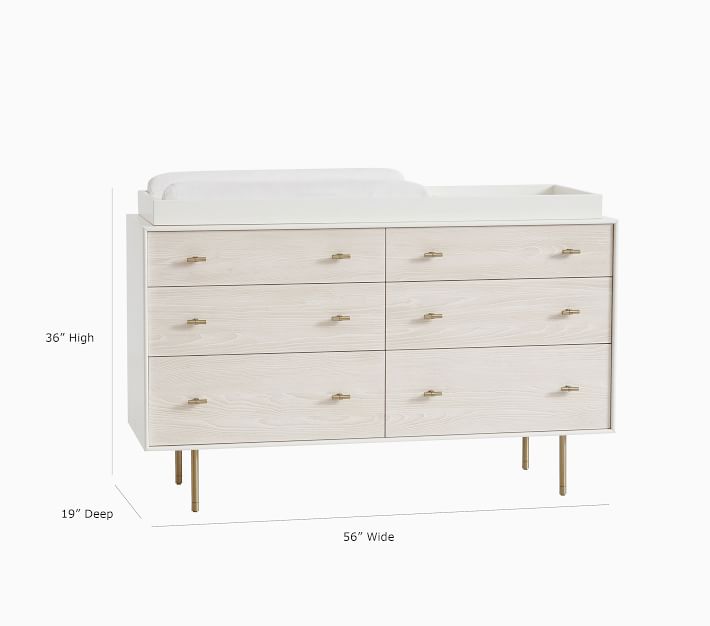 Modernist 6-Drawer Changing Table (56