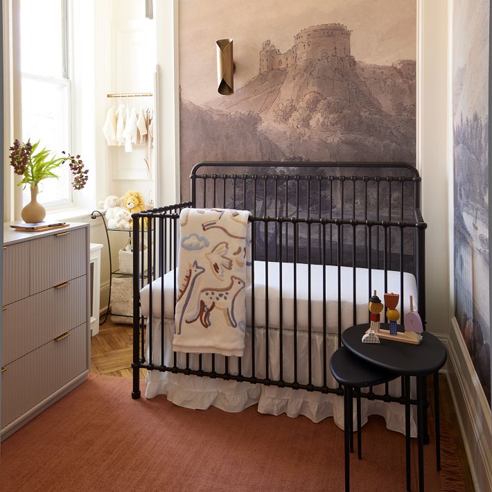 West Elm x PBK Critter Heirloom Baby Blanket Cozy Chic West Elm