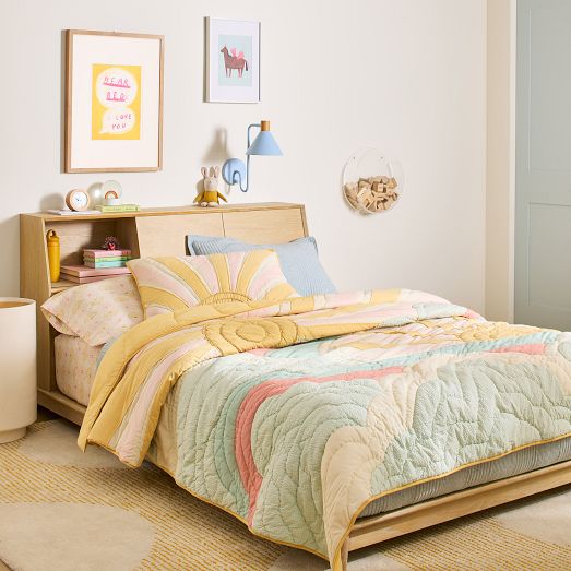 送料無料 新品 PHENIX Quilt Kids 2ピース 150 NAB 2-Piece Shelly Multicolor Quilt Set, Twin/Twin XL