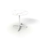 Simii Trellex Round X-Base Marble Table