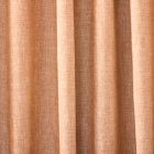 European Flax Linen Melange Curtain - Terracotta
