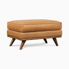 Zander Leather Ottoman