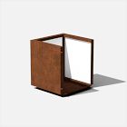 Veradek Corten Steel Indoor/Outdoor Small Cube Planter