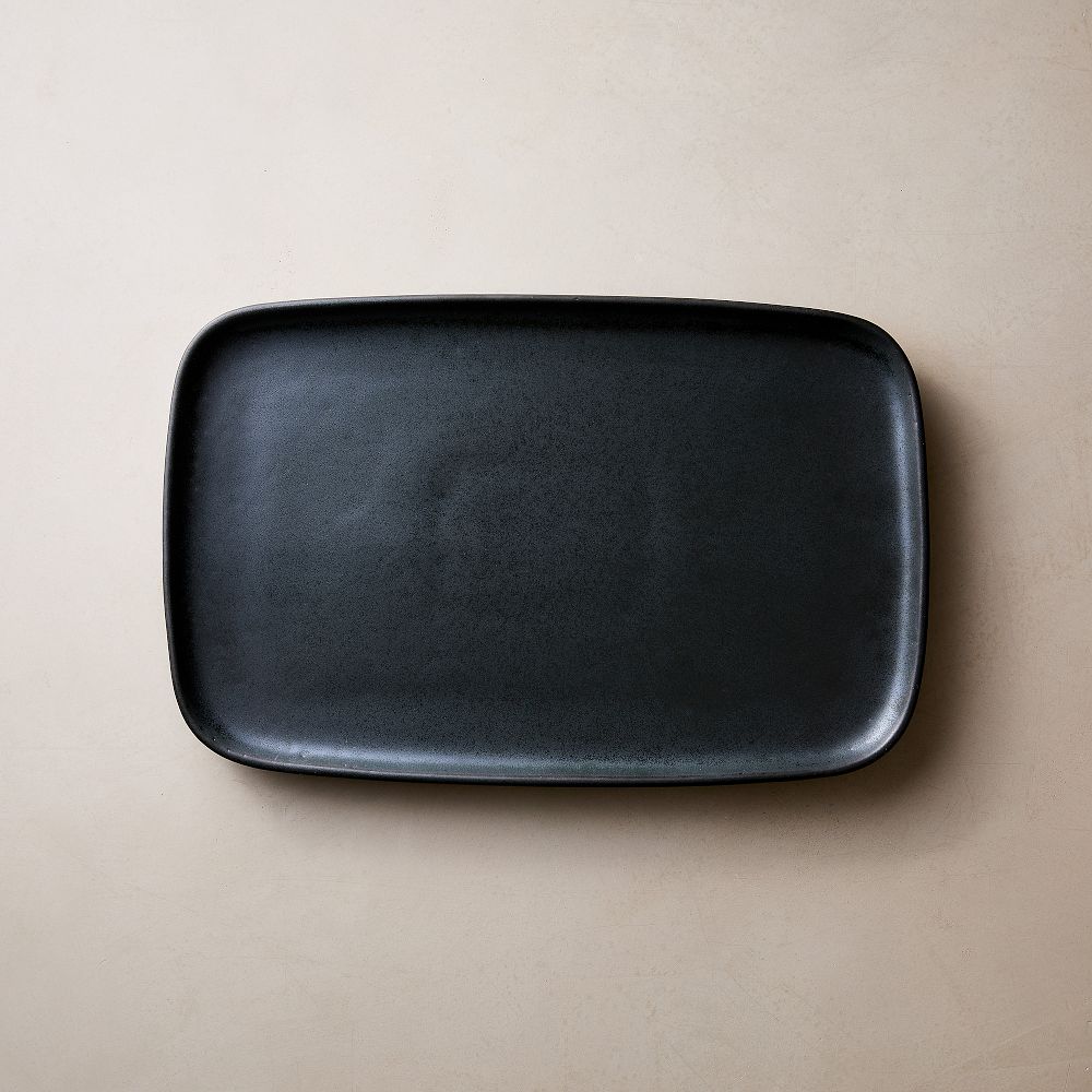Kanto Stoneware Serving Platter - Black