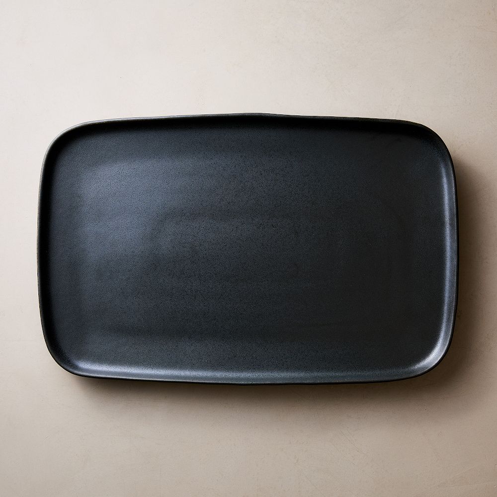 Kanto Stoneware Serving Platter - Black