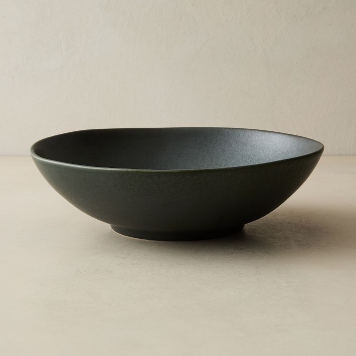 Kanto Stoneware Serving Bowls in Black - 12.6"D