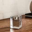 Ermine Cast Glass Taper Holder