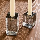 Ermine Cast Glass Taper Holder