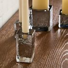 Ermine Cast Glass Taper Holder