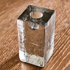 Ermine Cast Glass Taper Holder