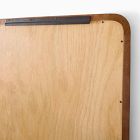 Geo Burled Wood Floor Mirror