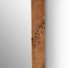 Geo Burled Wood Wall Mirror - Rectangle