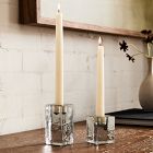 Ermine Cast Glass Taper Holder