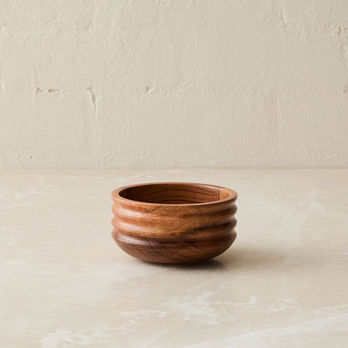 Groove Wood Dip Bowl || West Elm