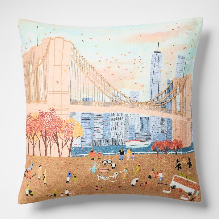Nicole Cicak Fall in Brooklyn Pillow Cover